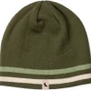 Logo Stripe Knit Beanie Deep Lichen/Desert Sage/Vintage White - Your Premium Fishing Gear Store Rods Lines Baits Accessories* Shop All