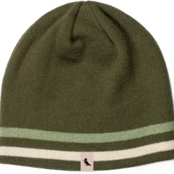 Logo Stripe Knit Beanie Deep Lichen/Desert Sage/Vintage White - Your Premium Fishing Gear Store Rods Lines Baits Accessories* Shop All