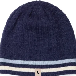 Logo Stripe Knit Beanie Navy/Good Grey/Vintage White - Your Premium Fishing Gear Store Rods Lines Baits Accessories* Shop All