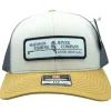 Logo 112 Tri Mink Beige/Charcoal/Amber Gold Hat - Your Premium Fishing Gear Store Rods Lines Baits Accessories* Shop All