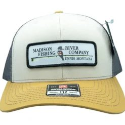 Logo 112 Tri Mink Beige/Charcoal/Amber Gold Hat - Your Premium Fishing Gear Store Rods Lines Baits Accessories* Shop All