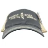 Logo 111 Trucker Black/Khaki - Your Premium Fishing Gear Store Rods Lines Baits Accessories* Shop All