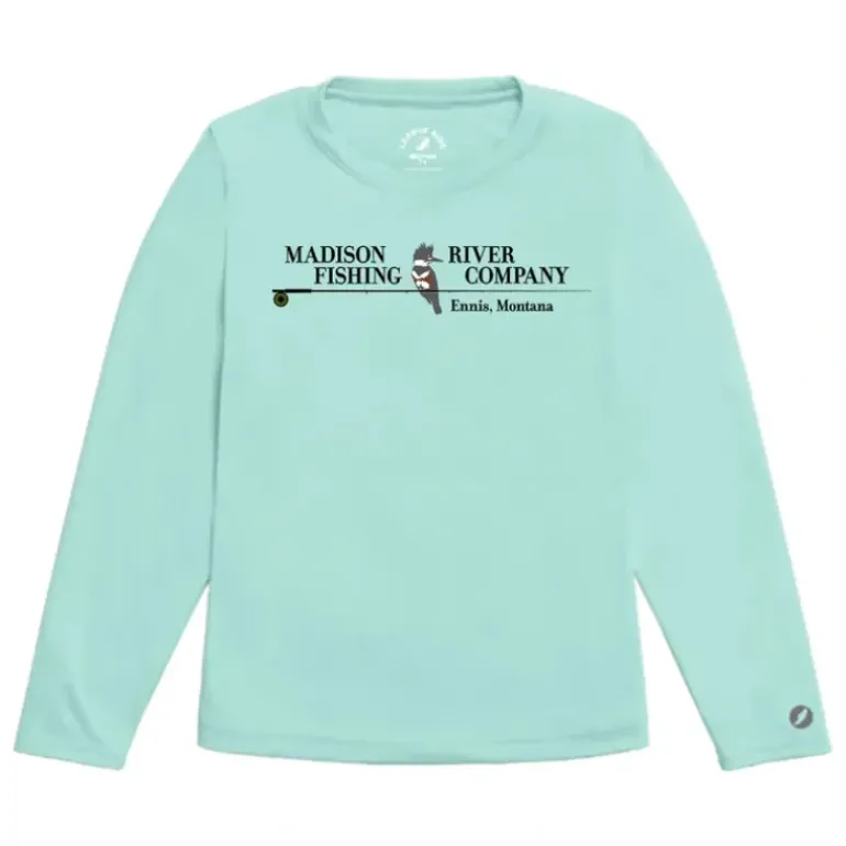 Logo Youth Sundial L/S Crew Surf Blue - Your Premium Fishing Gear Store Rods Lines Baits Accessories* Shop All