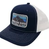 Logo Zone Trucker Retro Stripe Navy White - Your Premium Fishing Gear Store Rods Lines Baits Accessories* Shop All