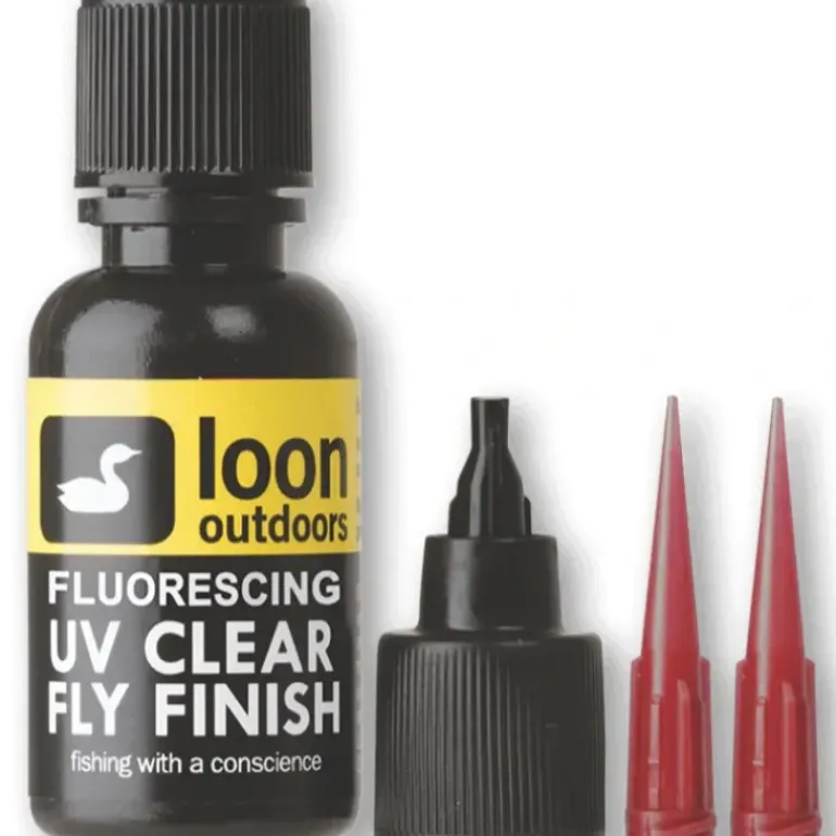 LOON FLUORESCING UV CLEAR FLY FINISH 1/2 oz - Your Premium Fishing Gear Store Rods Lines Baits Accessories* Fly Fishing
