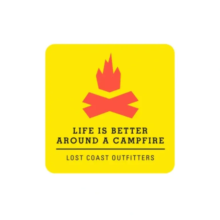 Lost Coast Campfire Sticker - Your Premium Fishing Gear Store Rods Lines Baits Accessories* Shop All