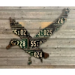 Louisiana Antique Duck License Plate Art - Your Premium Fishing Gear Store Rods Lines Baits Accessories* Shop All