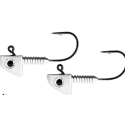 Lunker City Fin-S Pro Painted Jig, White, 4/0 Hook, 3/4 oz, 3pk - Your Premium Fishing Gear Store Rods Lines Baits Accessories* Bait