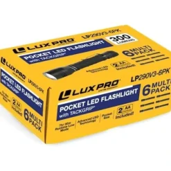 LuxPro 2AA 300 Lumen LED Flashlight, 6 Pack - Your Premium Fishing Gear Store Rods Lines Baits Accessories* Shop All