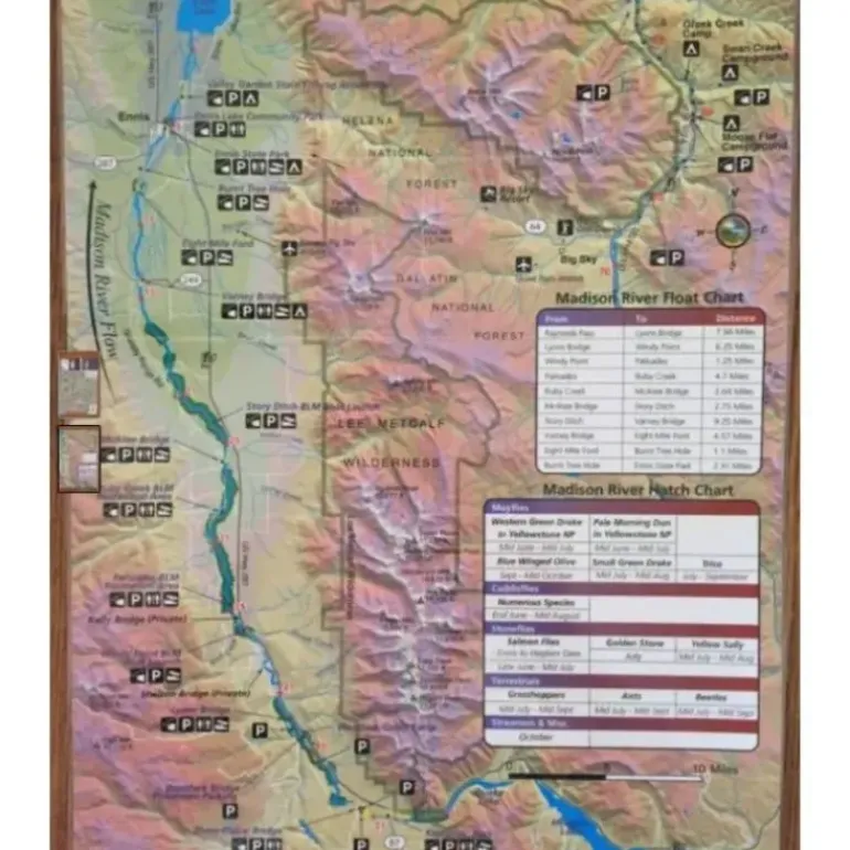 Madison River Pocket Map - Your Premium Fishing Gear Store Rods Lines Baits Accessories* Shop All