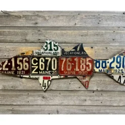 Maine Antique Striped Bass License Plate Art - Your Premium Fishing Gear Store Rods Lines Baits Accessories* Shop All