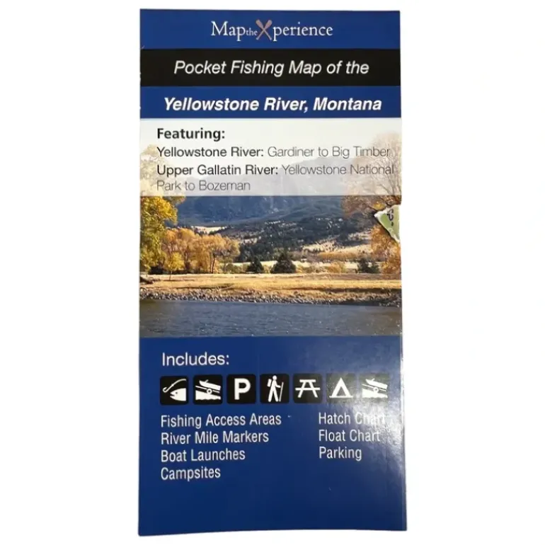 Map the Xperience Yellowstone River Pocket Map - Your Premium Fishing Gear Store Rods Lines Baits Accessories* Shop All