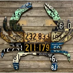Maryland Blue Crab Vintage License Plate Art - Your Premium Fishing Gear Store Rods Lines Baits Accessories* Shop All