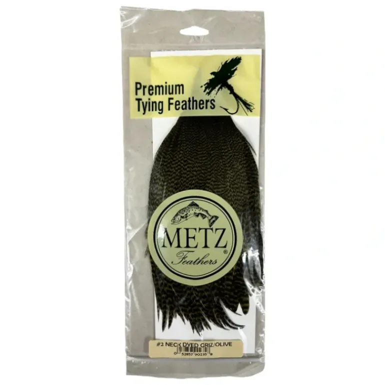 METZ #2 Neck Grizzly/Olive - Your Premium Fishing Gear Store Rods Lines Baits Accessories* Shop All