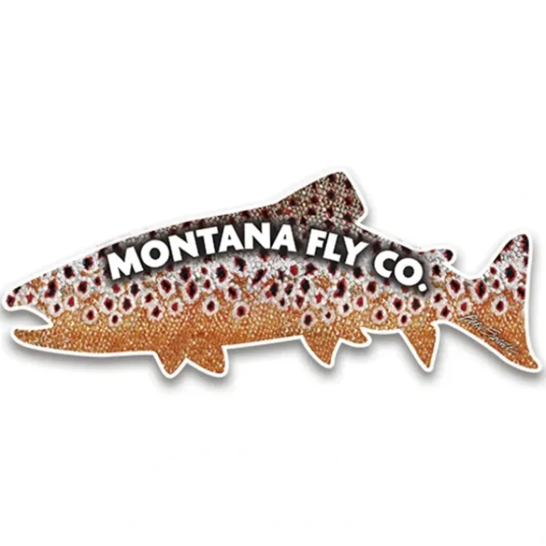 MFC Die Cut Fish Sticker - Sundell's Brown Trout Skin (6in. X 2.25in.) - Your Premium Fishing Gear Store Rods Lines Baits Accessories* Shop All
