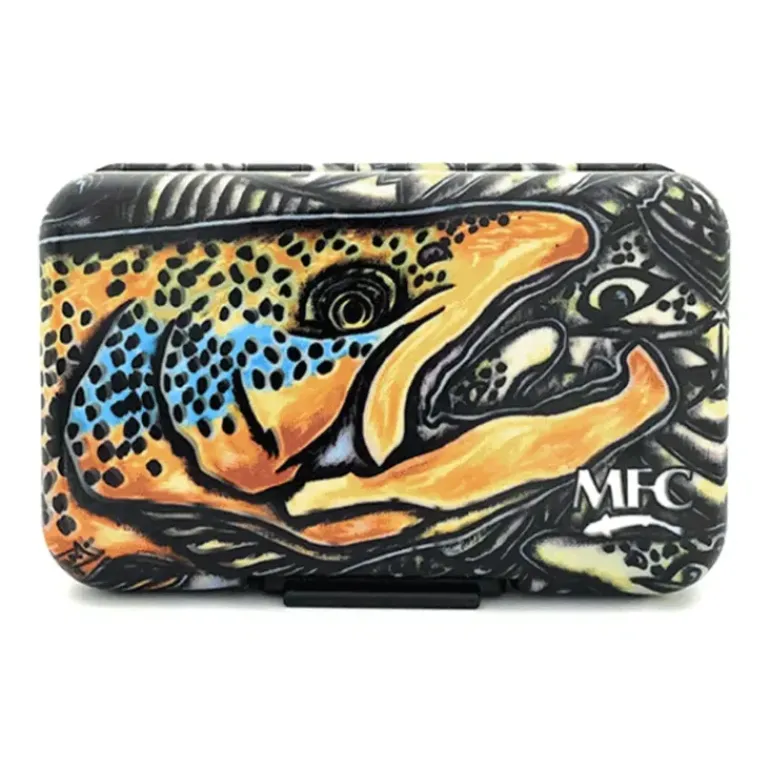 MFC Fly Box - Poly (Optional Leaf) Estrada's Brown Trout - Your Premium Fishing Gear Store Rods Lines Baits Accessories* Fly Fishing