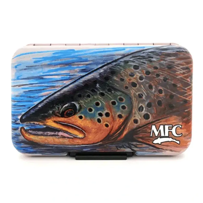 MFC Fly Box - Poly (Optional Leaf) Hallock's Brown Trout - Your Premium Fishing Gear Store Rods Lines Baits Accessories* Fly Fishing