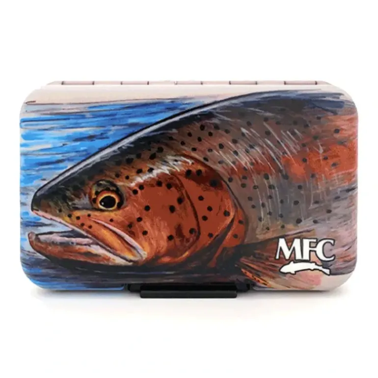 MFC Fly Box - Poly (Optional Leaf) Hallock's Rainbow Trout - Your Premium Fishing Gear Store Rods Lines Baits Accessories* Fly Fishing