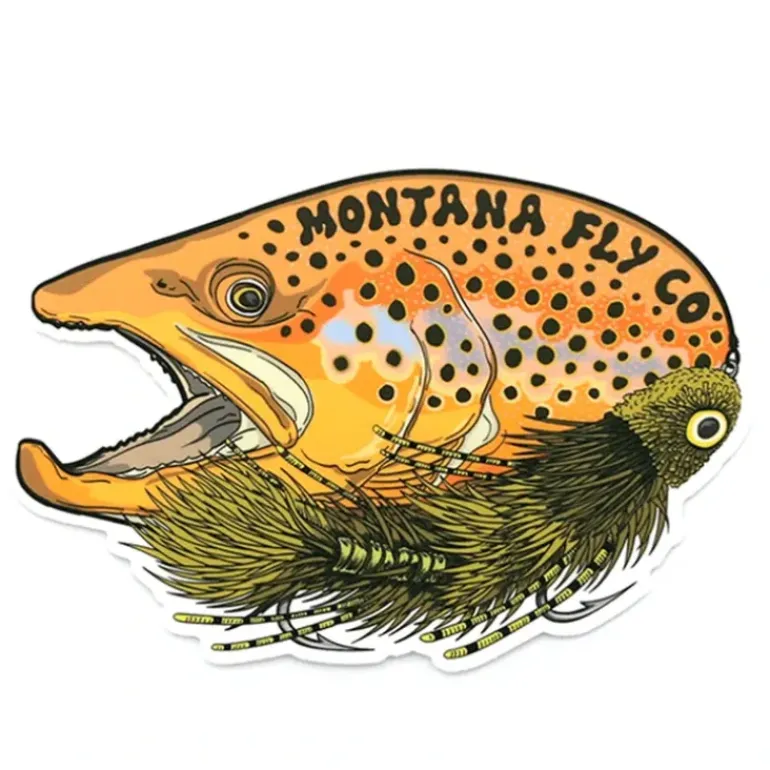 MFC Signature Sticker - Brown and Dungeon (5in. X 3.5in.) - Your Premium Fishing Gear Store Rods Lines Baits Accessories* Shop All