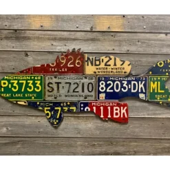 Michigan Smallmouth Bass License Plate Art - Your Premium Fishing Gear Store Rods Lines Baits Accessories* Shop All