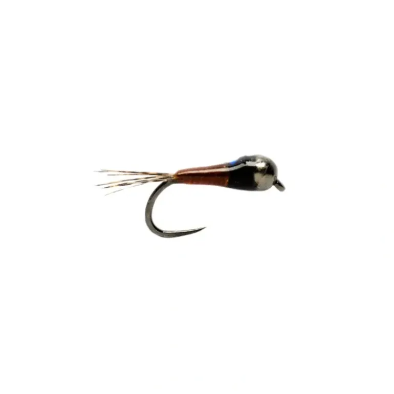 Micro Perdigon Flashback Brown Barbless - Your Premium Fishing Gear Store Rods Lines Baits Accessories* Fly Fishing