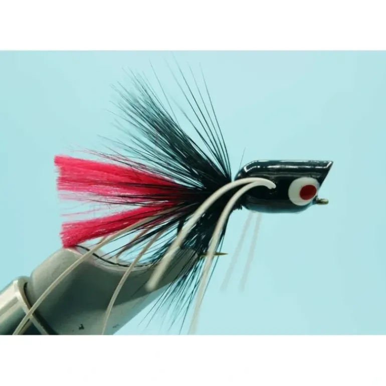 Micro Popper Black #10 - Your Premium Fishing Gear Store Rods Lines Baits Accessories* Shop All