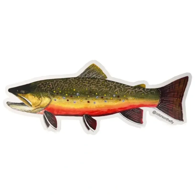 Mike Pepper "Colors on the Fly" 20" Brook Trout Sticker - Your Premium Fishing Gear Store Rods Lines Baits Accessories* Fly Fishing