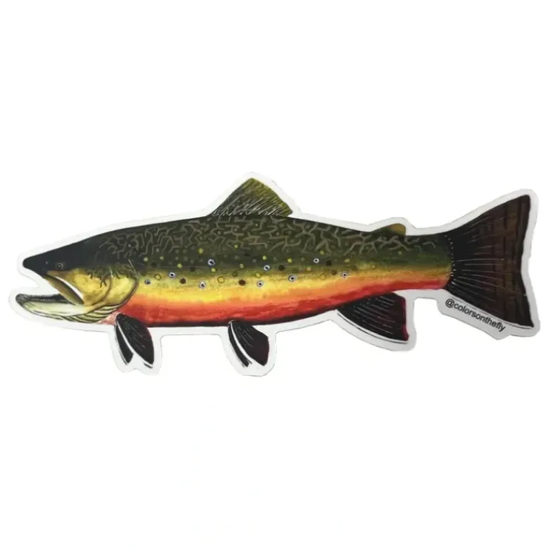 Mike Pepper "Colors on the Fly" 6" BrookTrout Sticker - Your Premium Fishing Gear Store Rods Lines Baits Accessories* Fly Fishing