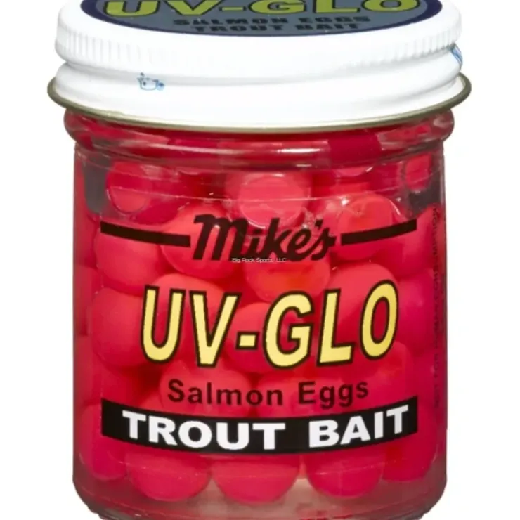 Mike's UV Glo Salmon Eggs, Pink 1.1 oz Jar - Your Premium Fishing Gear Store Rods Lines Baits Accessories^ Cheap