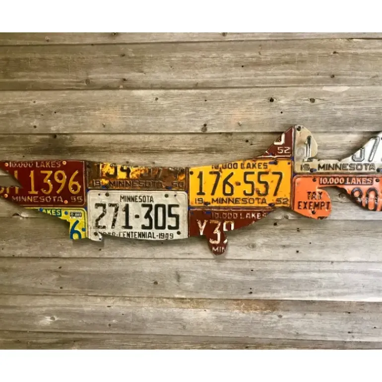 Minnesota Pike/Muskie License Plate Art - Your Premium Fishing Gear Store Rods Lines Baits Accessories* Shop All