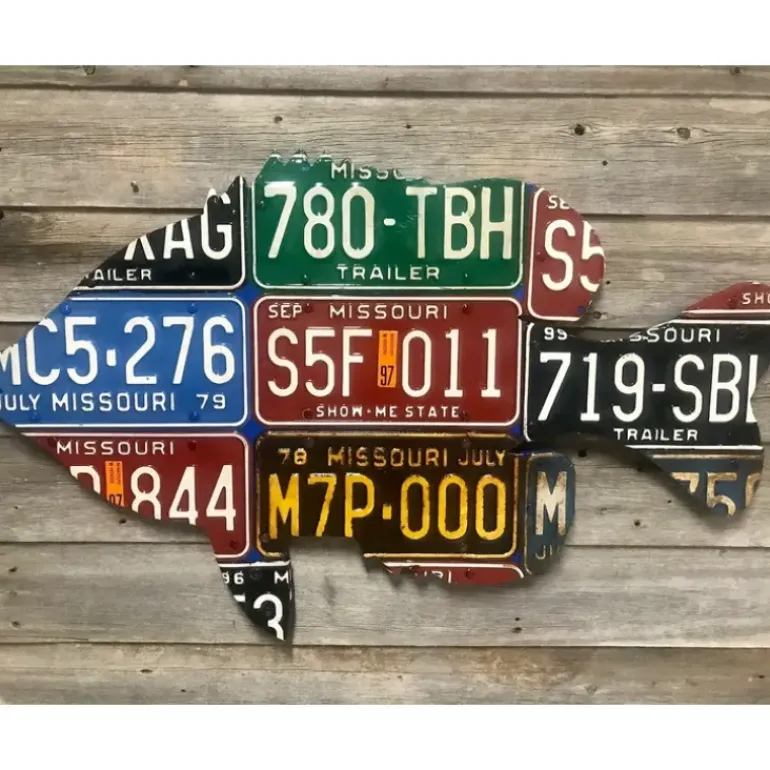 Missouri Sunfish License Plate Art - Your Premium Fishing Gear Store Rods Lines Baits Accessories* Shop All