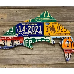 Mixed Western State Trout License Plate Art - Your Premium Fishing Gear Store Rods Lines Baits Accessories* Shop All