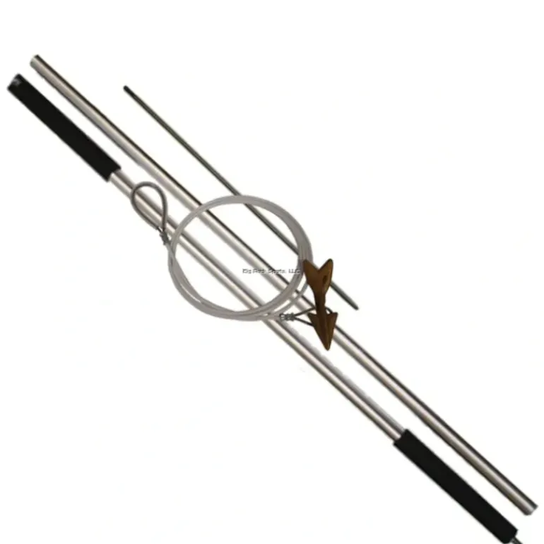 Momoi Diamond Complete Harpoon Set 9' 2-piece with Cable Rigged Brass Dart - Your Premium Fishing Gear Store Rods Lines Baits Accessories* Shop All