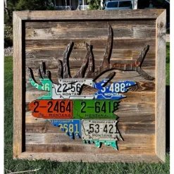 Montana Elk License Plate Art - Your Premium Fishing Gear Store Rods Lines Baits Accessories* Shop All