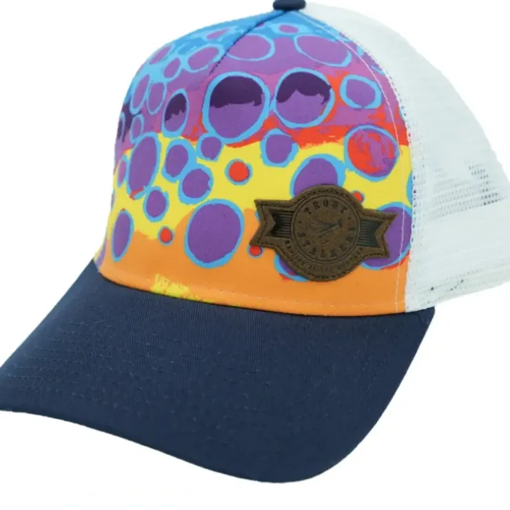 MTS Logo Tiia Trout Hat with Leather Patch - Your Premium Fishing Gear Store Rods Lines Baits Accessories^ Clearance