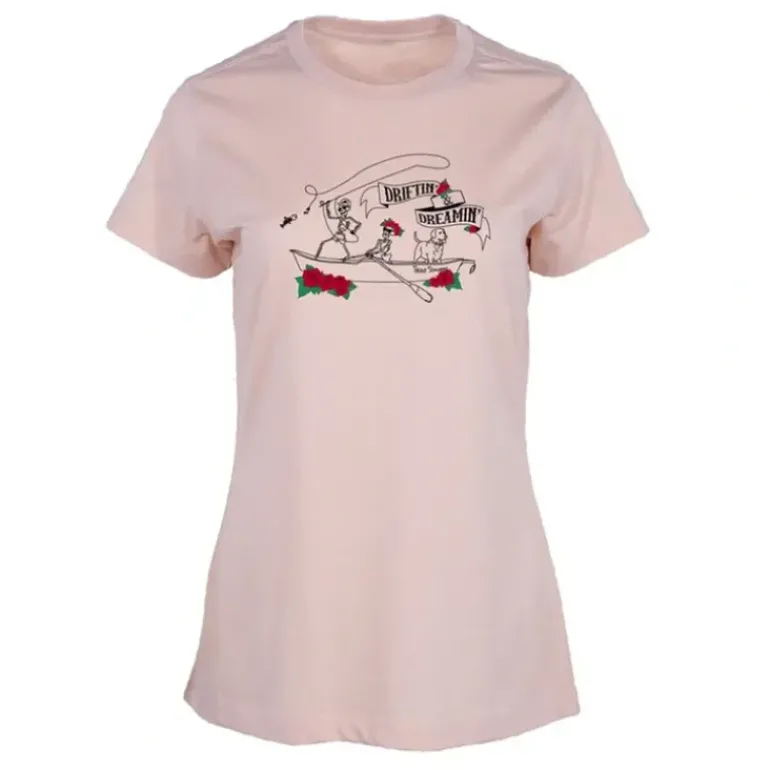 MTS Logo Womens (D&D) Essentials S/S Crew Neck T-Shirt Blush Heather w/Chest Logo XX-Large - Your Premium Fishing Gear Store Rods Lines Baits Accessories* Shop All