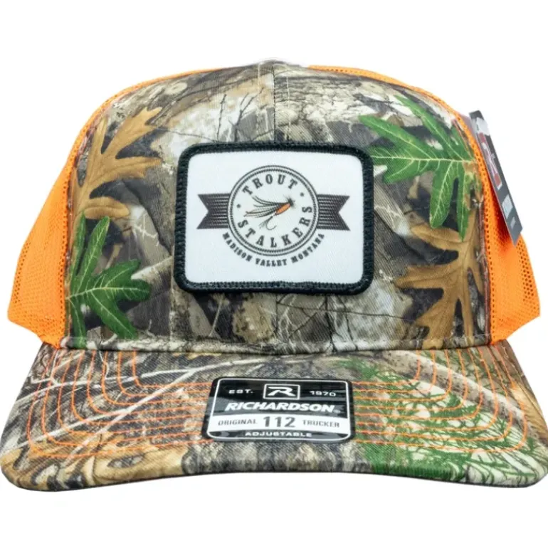 MTS Stamp Logo 112 Realtree Edge/Neon Orange Trucker - Your Premium Fishing Gear Store Rods Lines Baits Accessories* Shop All