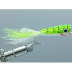 Mylar Popper Chartreuse/White - Your Premium Fishing Gear Store Rods Lines Baits Accessories* Fly Fishing