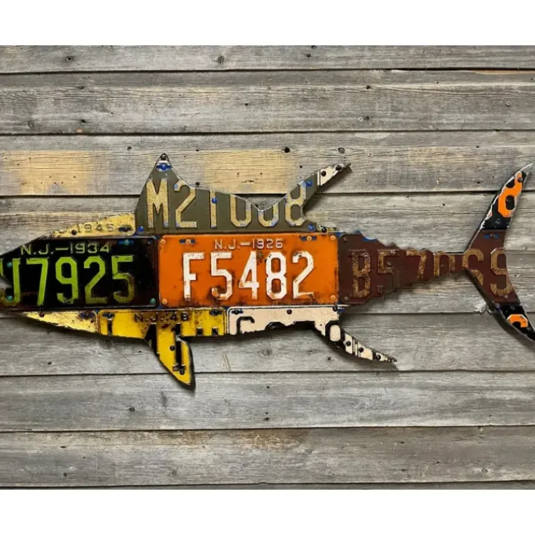 New Jersey Antique Tuna License Plate Art - Your Premium Fishing Gear Store Rods Lines Baits Accessories* Shop All