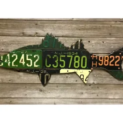 New Jersey Striped Bass License Plate Art - Your Premium Fishing Gear Store Rods Lines Baits Accessories* Shop All