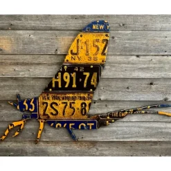 New York Mayfly Antique License Plate Art - Your Premium Fishing Gear Store Rods Lines Baits Accessories* Fly Fishing
