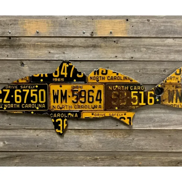 North Carolina Redfish License Plate Art - Your Premium Fishing Gear Store Rods Lines Baits Accessories* Shop All
