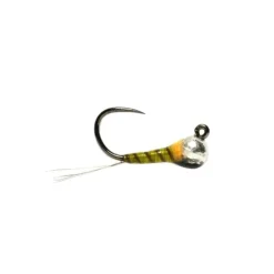Olive Hot Spot Jig Barbless - Your Premium Fishing Gear Store Rods Lines Baits Accessories* Fly Fishing