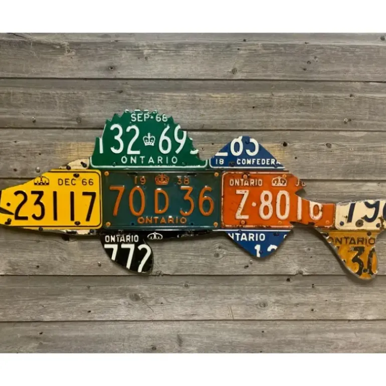 Ontario Walleye License Plate Art - Your Premium Fishing Gear Store Rods Lines Baits Accessories* Shop All