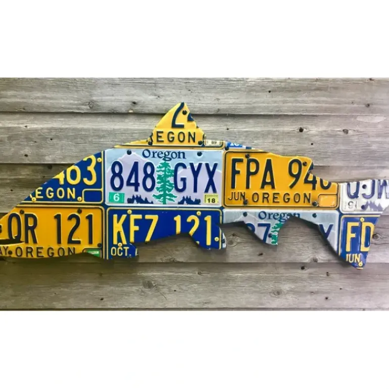 Oregon Steelhead License Plate Art - Your Premium Fishing Gear Store Rods Lines Baits Accessories* Shop All