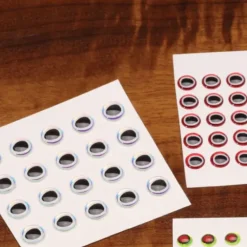 Oval Pupil 3D Adhesive Eyes - Your Premium Fishing Gear Store Rods Lines Baits Accessories* Fly Fishing
