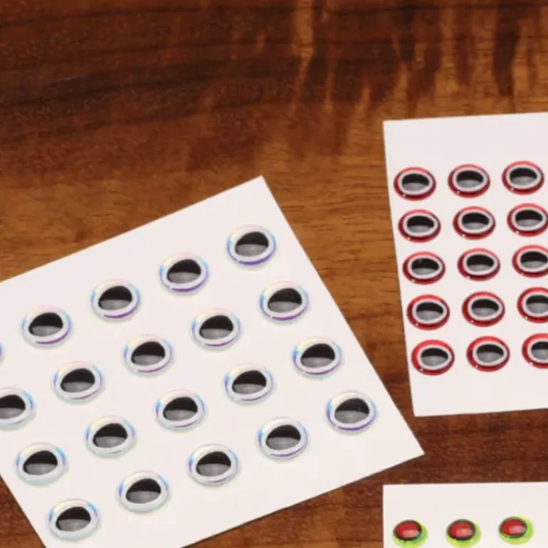 Oval Pupil 3D Adhesive Eyes - Your Premium Fishing Gear Store Rods Lines Baits Accessories* Fly Fishing