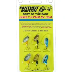Panther Martin BE6 Best Of The East Spinner Kit, #1/#2, Assorted, 6/Pack - Your Premium Fishing Gear Store Rods Lines Baits Accessories* Shop All