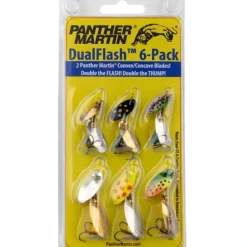Panther Martin PMDF6 Dualflash Spinner Lure Kit Pack of 6 - Your Premium Fishing Gear Store Rods Lines Baits Accessories* Shop All