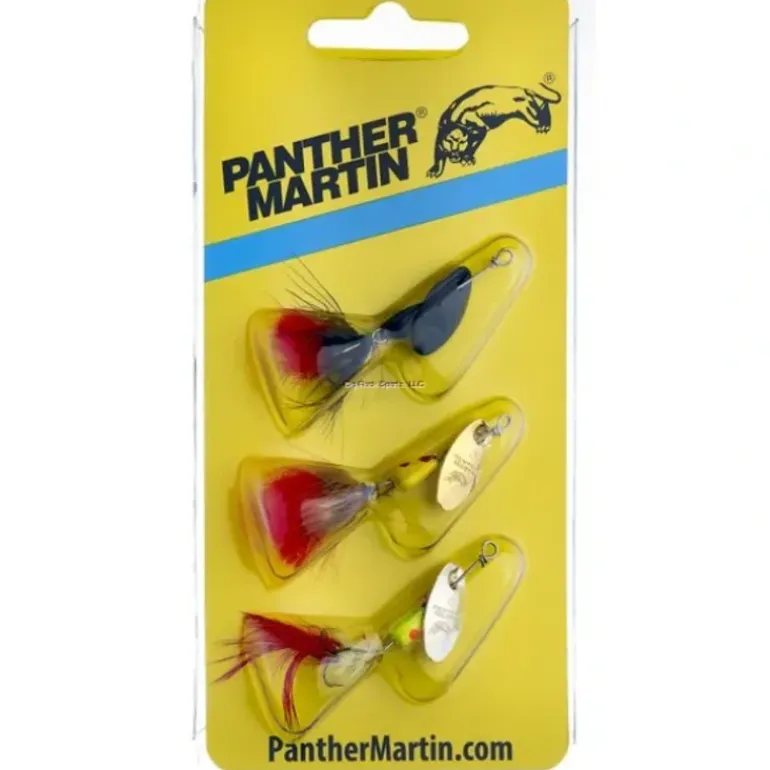 Panther Martin PMMF3 3 Pack Kit Red Tail Spinners - Your Premium Fishing Gear Store Rods Lines Baits Accessories* Fishing Line
